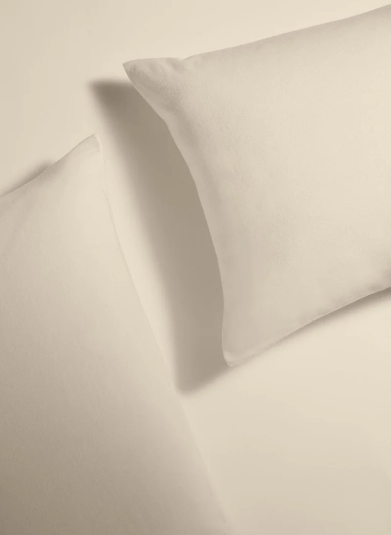 ماتلان زوج أغطية وسائد قطنية % بلون كريمي